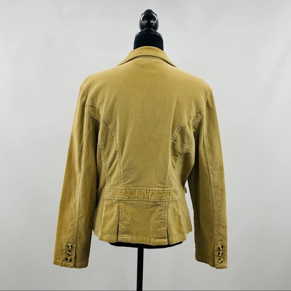 St. John Bay Tan Corduroy Button Up Blazer - Picture 7 of 11